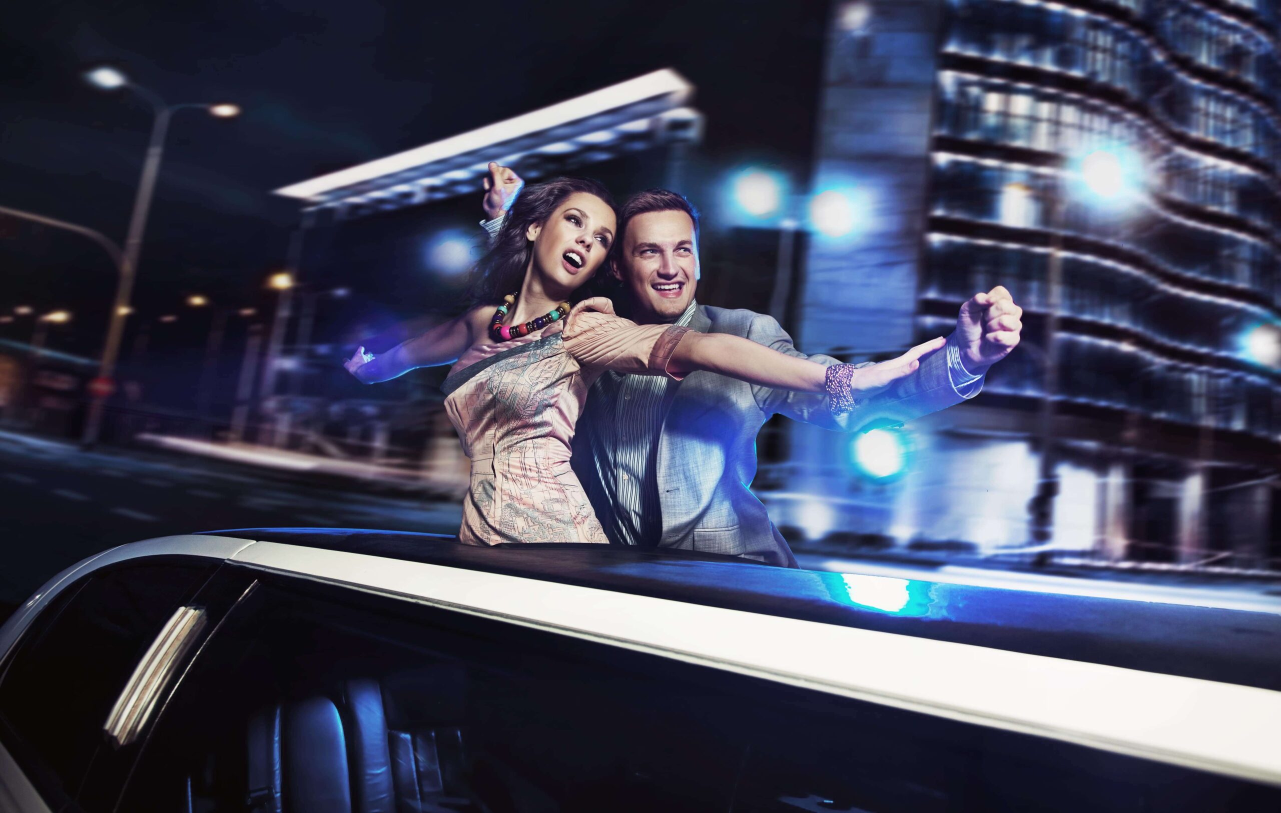 night out limousine in new york city